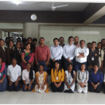 Students placed in Infosys, with Recruitment team