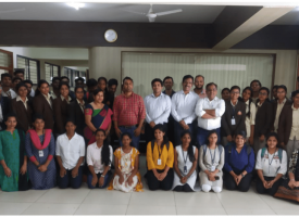 Students placed in Infosys, with Recruitment team